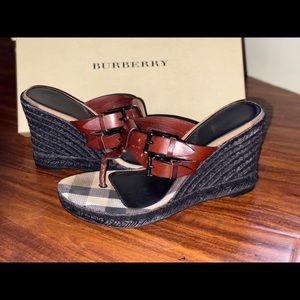 Burberry wedge sandals